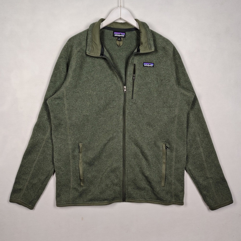 Patagonia Better Sweater Jacket Olive Green Full-Zip Fleece 25528 Mens XL